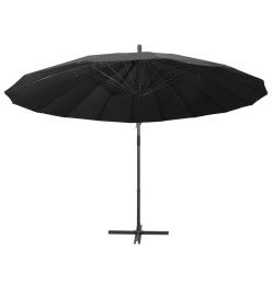 Parasol suspendu Anthracite 3 m Mât en aluminium