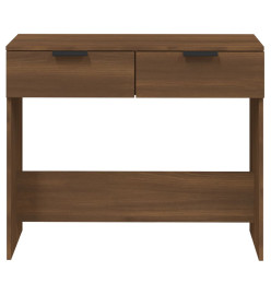 Table console Chêne marron 90x36x75 cm Bois d'ingénierie