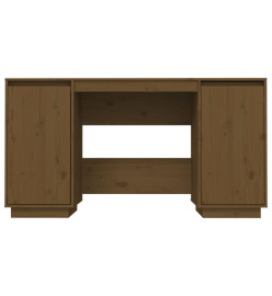 Bureau Marron miel 140x50x75 cm Bois massif de pin