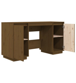 Bureau Marron miel 140x50x75 cm Bois massif de pin