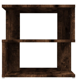 Table d'appoint Chêne fumé 40x40x40 cm Bois d'ingénierie