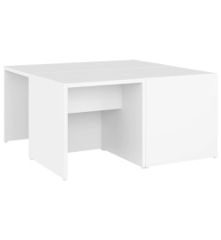 Tables basses 4 pcs Blanc 33x33x33 cm Aggloméré