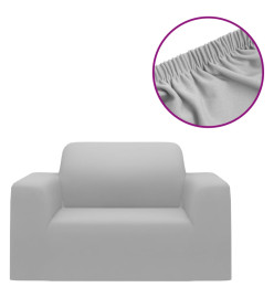 Housse extensible de canapé Gris Jersey de polyester