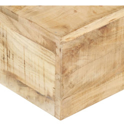 Table basse 80x80x28 cm Bois de manguier massif