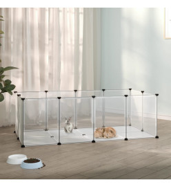 Cage pour petits animaux Transparent 144x74x46,5 cm PP et Acier