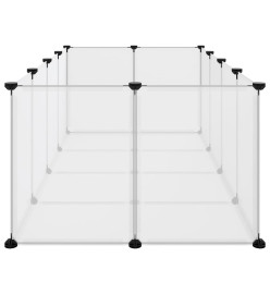 Cage pour petits animaux Transparent 144x74x46,5 cm PP et Acier