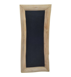 Tableau noir 3 pcs 30x70 cm Bois de teck solide