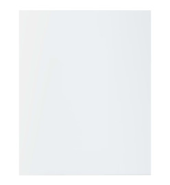 Panneaux bibliothèque 8pcs Blanc brillant 40x50x1,5cm Aggloméré