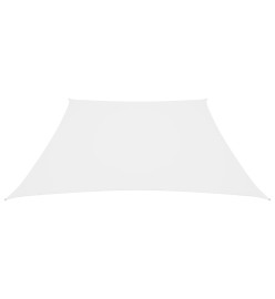 Voile de parasol Tissu Oxford trapèze 3/5x4 m Blanc