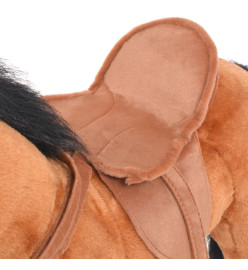 Jouet en peluche Cheval Marron