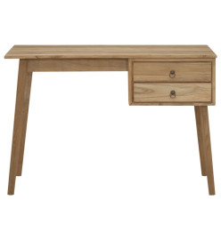 Bureau avec 2 tiroirs 110x52x75 cm Bois de teck solide