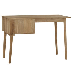 Bureau avec 2 tiroirs 110x52x75 cm Bois de teck solide