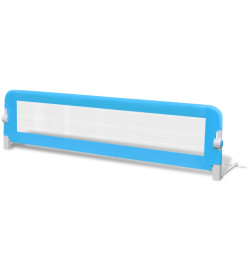 Barrière de lit de sécurité pour tout-petits 2pcs Bleu 150x42cm