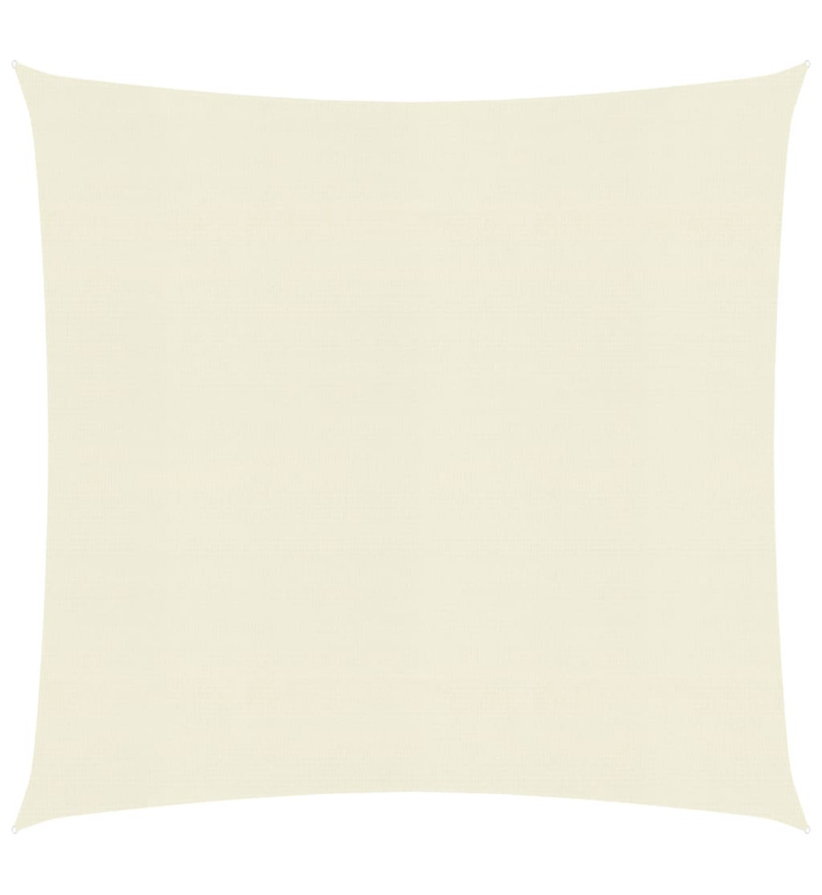 Voile d'ombrage 160 g/m² Crème 2,5x2,5 m PEHD