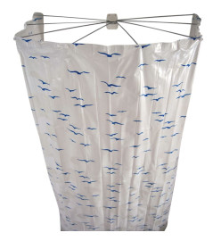 RIDDER Cabine de douche Ombrella 200 cm Bleu 58203