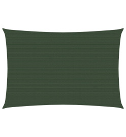 Voile d'ombrage 160 g/m² Vert foncé 3x4,5 m PEHD