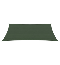 Voile d'ombrage 160 g/m² Vert foncé 3x4,5 m PEHD