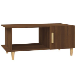 Table basse chêne marron 90x50x40 cm bois d'ingénierie