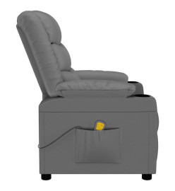 Fauteuil de massage Gris Similicuir