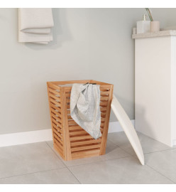 Tabouret de salle de bain 40,5x40,5x56 cm Bois massif de noyer