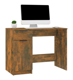 Bureau Chêne fumé 100x50x75 cm Bois d'ingénierie