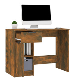 Bureau Chêne fumé 100x50x75 cm Bois d'ingénierie