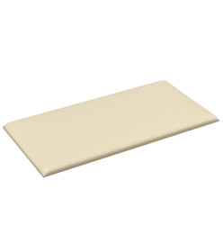 Panneaux muraux 12 pcs Crème 60x30 cm Similicuir 2,16 m²