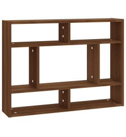 Étagère murale Chêne marron 75x16x55 cm Bois d'ingénierie