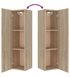 Ensemble de meubles TV 4 pcs Chêne sonoma Bois d'ingénierie