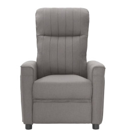 Fauteuil inclinable électrique Gris clair Tissu