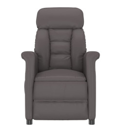 Fauteuil inclinable électrique Gris Similicuir