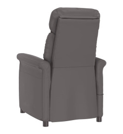 Fauteuil inclinable électrique Gris Similicuir