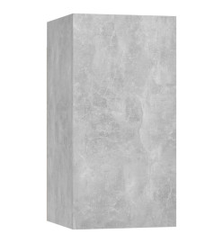 Ensemble de meuble TV 8 pcs Gris béton Aggloméré