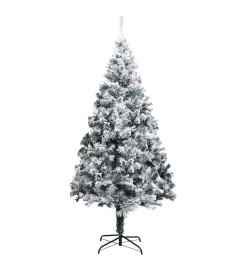 Sapin de Noël artificiel LED et flocons de neige Vert 400 cm