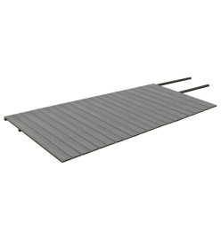 Panneaux de terrasse et accessoires WPC Marron/gris 40 m² 2,2 m