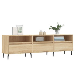 Meuble TV chêne sonoma 150x30x44,5 cm bois d'ingénierie