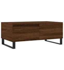 Table basse Chêne marron 90x50x36,5 cm Bois d'ingénierie