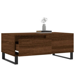 Table basse Chêne marron 90x50x36,5 cm Bois d'ingénierie