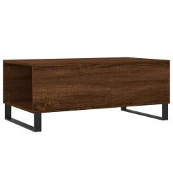 Table basse Chêne marron 90x50x36,5 cm Bois d'ingénierie