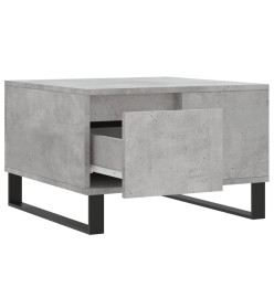 Table basse gris béton 55x55x36,5 cm bois d'ingénierie