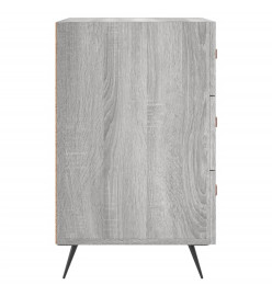 Table de chevet sonoma gris 40x40x66 cm bois d'ingénierie