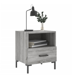 Tables de chevet 2 pcs gris sonoma 40x35x47,5 cm