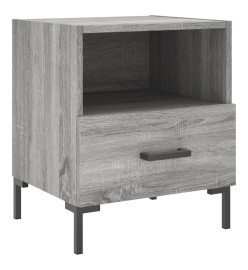 Tables de chevet 2 pcs gris sonoma 40x35x47,5 cm