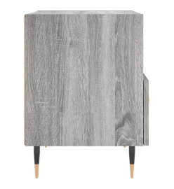 Table de chevet gris sonoma 40x35x47,5 cm bois d’ingénierie