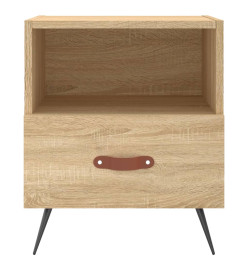 Table de chevet chêne sonoma 40x35x47,5 cm bois d’ingénierie