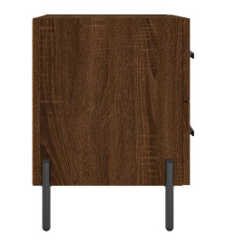 Table de chevet chêne marron 40x35x47,5 cm bois d’ingénierie