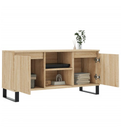 Meuble TV chêne sonoma 104x35x50 cm bois d'ingénierie