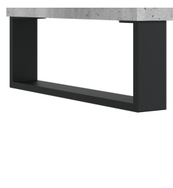 Meuble TV gris béton 103,5x30x50 cm bois d'ingénierie