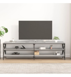 Meuble TV sonoma gris 180x40x50 cm bois d'ingénierie