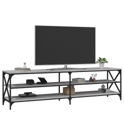 Meuble TV sonoma gris 180x40x50 cm bois d'ingénierie